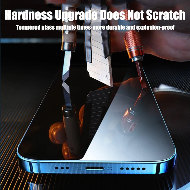 Screen Protector for iPhone 11, 12, 13, 14, 15 Pro, XR, X, XS Max, 12, 13 Mini, 7, 8, 6 Plus, Tempered Glass, SE, 4 PCS 