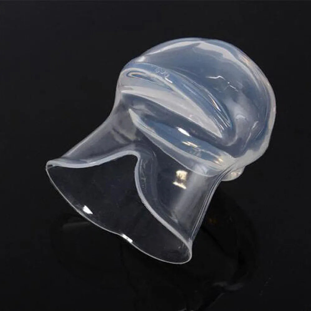 1 protector lingual de silicona transparente, dispositivo antirronquidos, ayuda para dormir, cuidado bucal. 