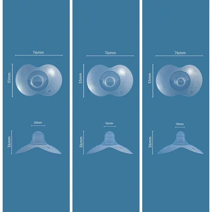 Protectores de pezón de silicona para lactancia materna, protector de lactancia suave, 2 unidades 