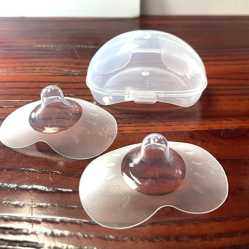 Protectores de pezón de silicona para lactancia materna, protector de lactancia suave, 2 unidades 