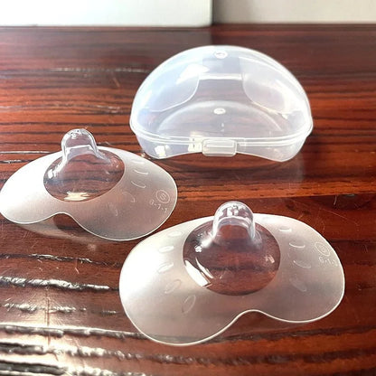 Protectores de pezón de silicona para lactancia materna, protector de lactancia suave, 2 unidades 