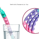 Pulseira Fidget de silicone para alívio do estresse, brinquedos sensoriais, pulseira arco-íris, favores de festa para crianças e adultos, 10 PCs, 20 PCs, 50PCs