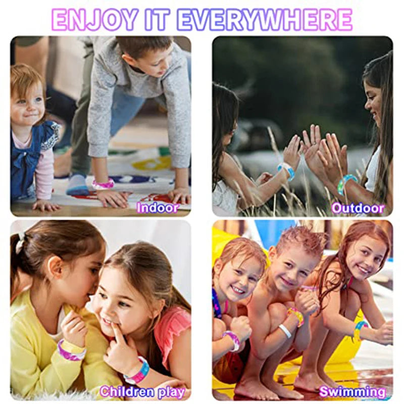 Pulseira Fidget de silicone para alívio do estresse, brinquedos sensoriais, pulseira arco-íris, favores de festa para crianças e adultos, 10 PCs, 20 PCs, 50PCs