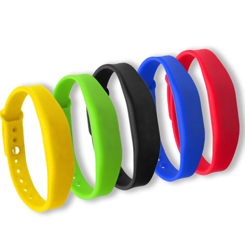 Pulsera NFC de silicona ajustable, pulsera NFC, NTAG215, RFID 