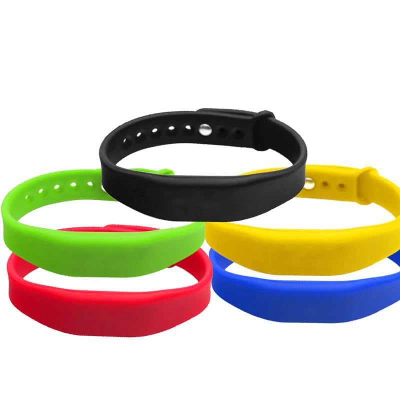 Pulsera NFC de silicona ajustable, pulsera NFC, NTAG215, RFID 
