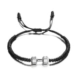 Adjustable Dumbbell Bracelet for Men and Women, Handmade Bracelet, Gold and Silver, Fitness and Energy Jewelry 