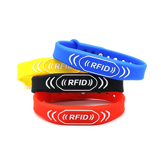 Pulseira ajustável impermeável regravável, pulseira de silicone RFID, dados em branco Keyfob, 125KHZ, EM4305, T5577, 5200, 1Pc