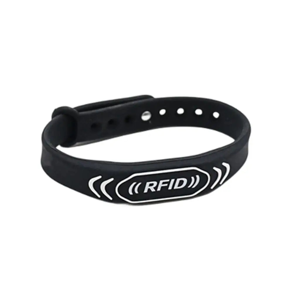 Pulseira ajustável impermeável regravável, pulseira de silicone RFID, dados em branco Keyfob, 125KHZ, EM4305, T5577, 5200, 1Pc