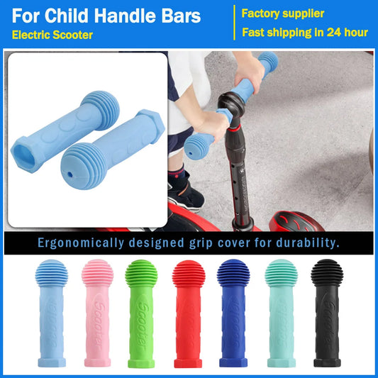 Puños de goma antideslizantes para manillar de niños, funda antideslizante, para bicicleta, triciclo, patineta, patinete, patinete infantil. 