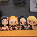 Q Version Demon Slayer Anime Plush Doll, Cute Puppet, Kawaii Toy, Cool Doll, Room Decoration, Kids Birthday Gifts, Fan, 20cm 