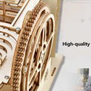DIY 3D Wooden Puzzle Mechanical Hand Model Building Kits Toys Marble Race Run Set with 4 Balls for Adults Kids Gifts 