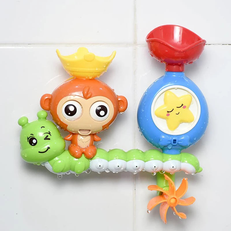 Qwz-macaco brinquedo de banho para o bebê, brinquedo clássico para o chuveiro, banheiro, natação, animal, educacional, presente para crianças