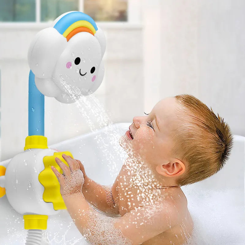 QWZ Monkey Baby Bath Toy Classic Shower Bathroom Swimming Animal Educational Toys For Children Kids Gift 
