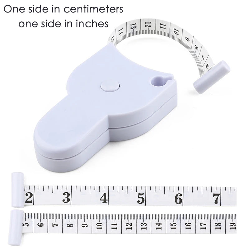 Cinta métrica autoajustable de 150 cm/60 pulgadas para cintura, pecho y piernas. 