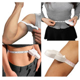 Cinta métrica autoajustable de 150 cm/60 pulgadas para cintura, pecho y piernas. 