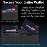 Protección RFID para billetera, escudo de señales NFC, protección segura, protector de tarjetas de crédito y pasaportes, bloqueador de tarjetas 