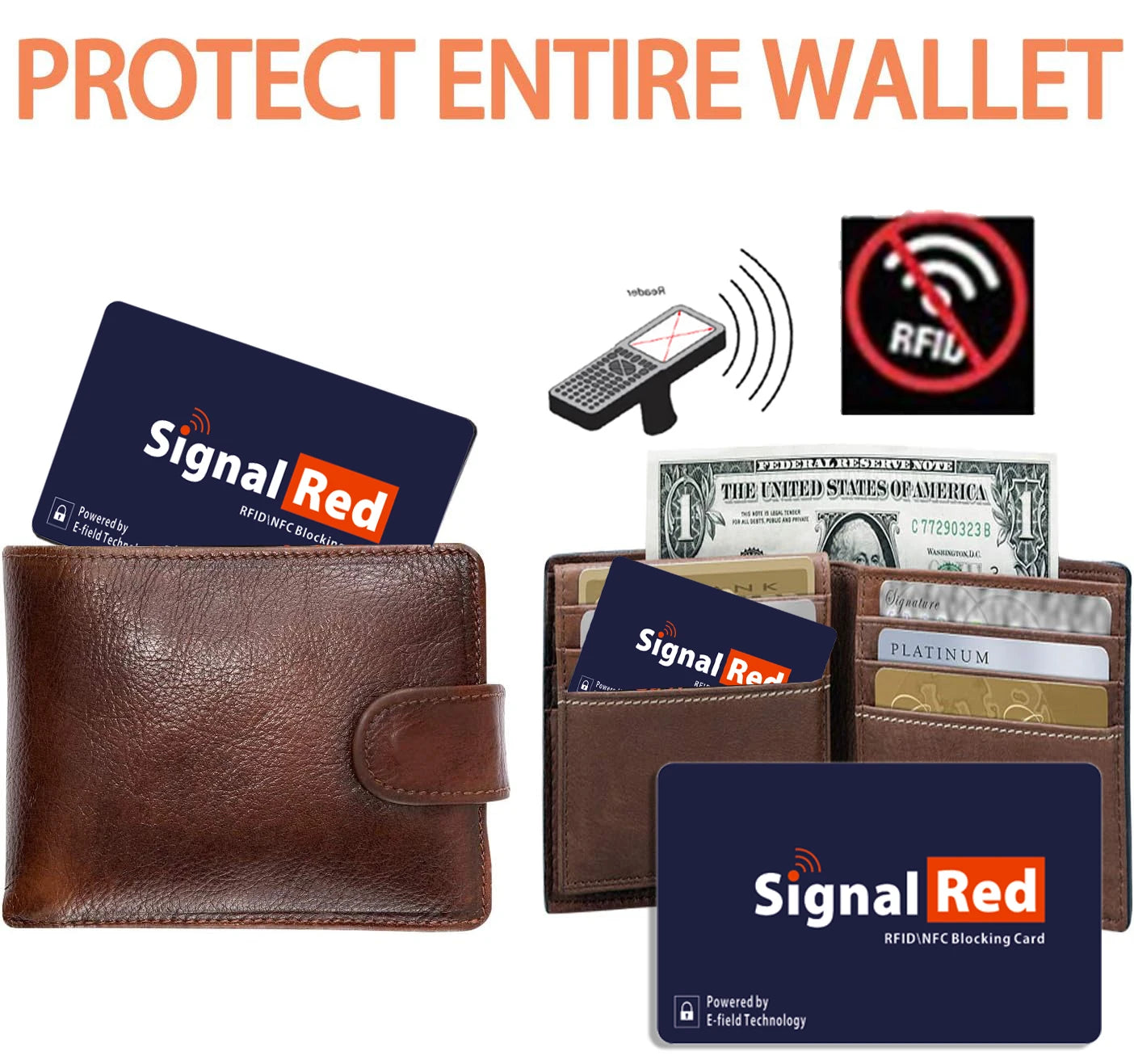 RFID Bloqueio Proteção Carteira, NFC Signals Shield, Proteção Segura, Cartões de Crédito e Passaportes Protector, Card Protector Blocker