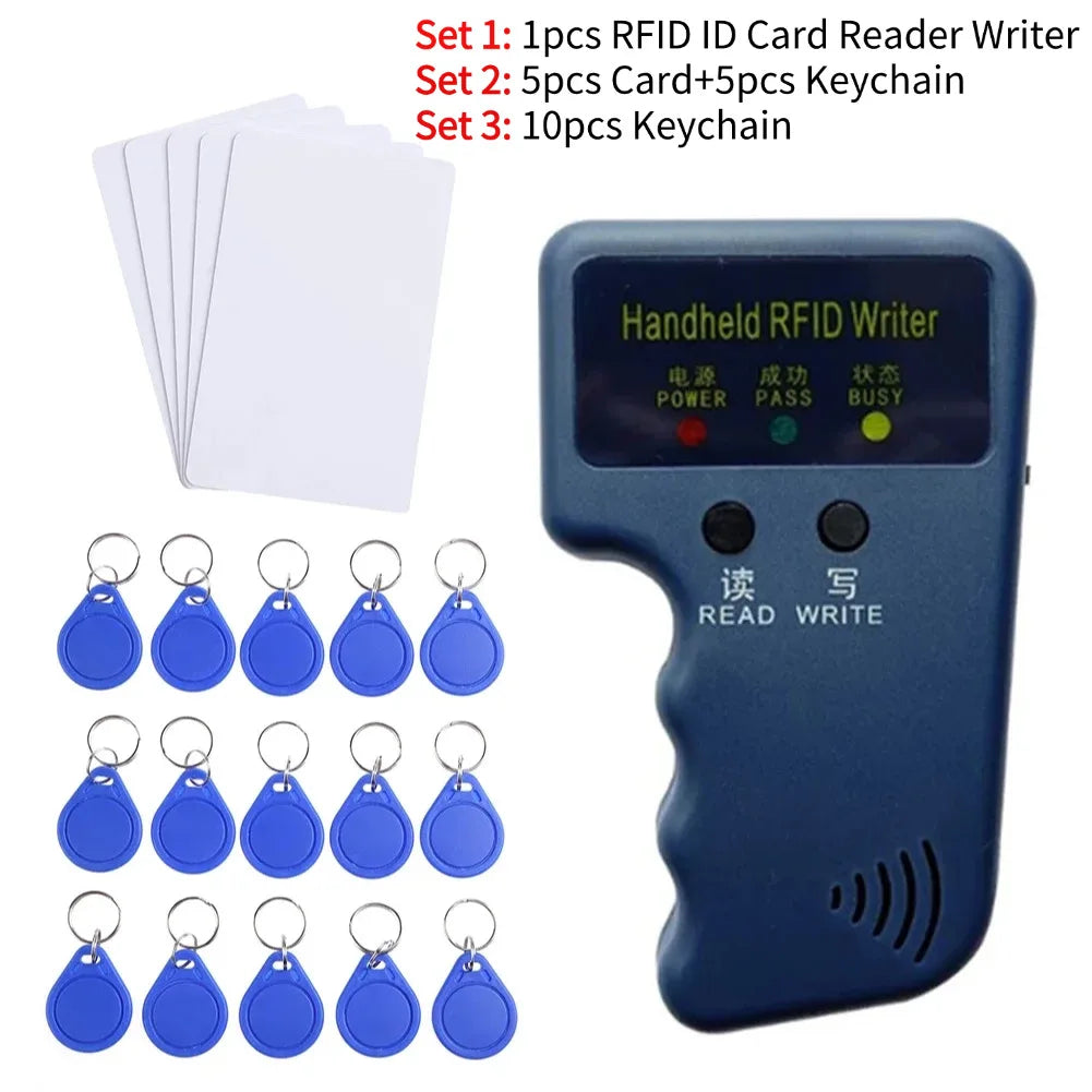 RFID ID Card Reader e gravador, Copiadora Access Control, Cartão Duplicador, Cloner, 125kHz