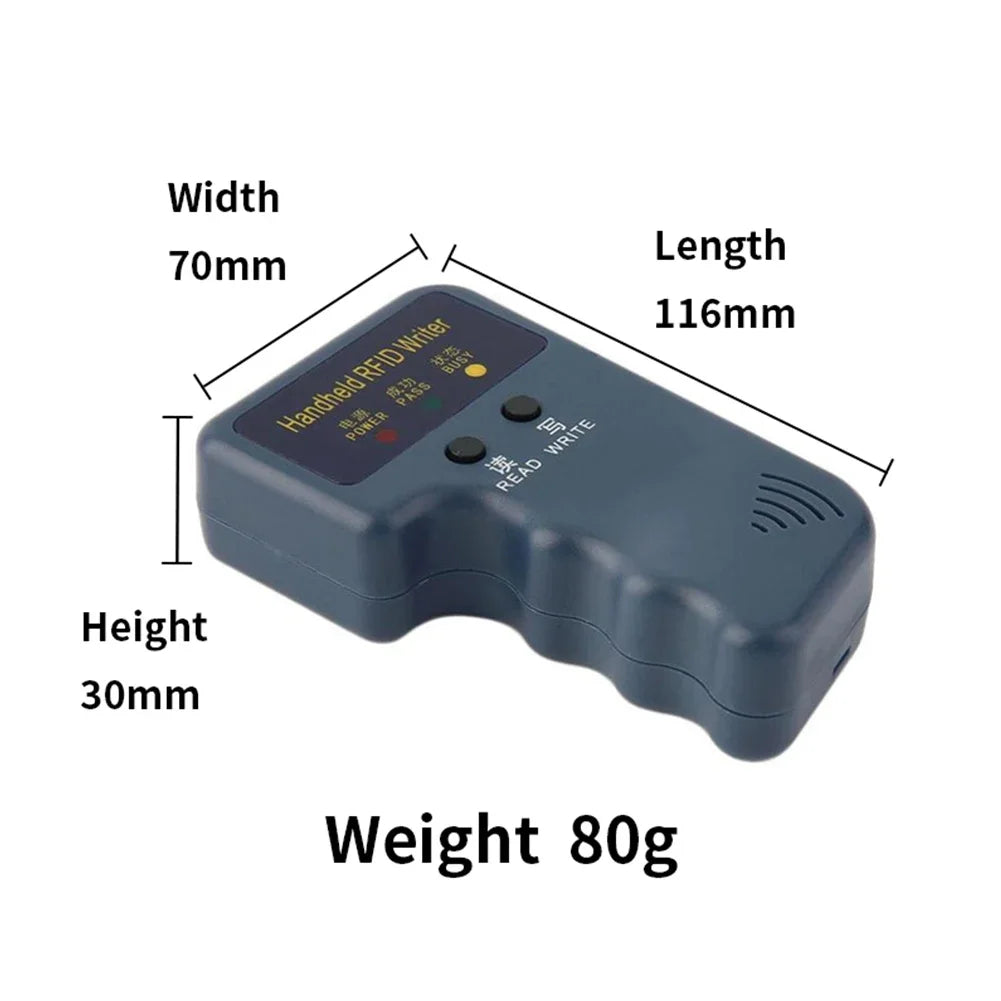 RFID ID Card Reader e gravador, Copiadora Access Control, Cartão Duplicador, Cloner, 125kHz