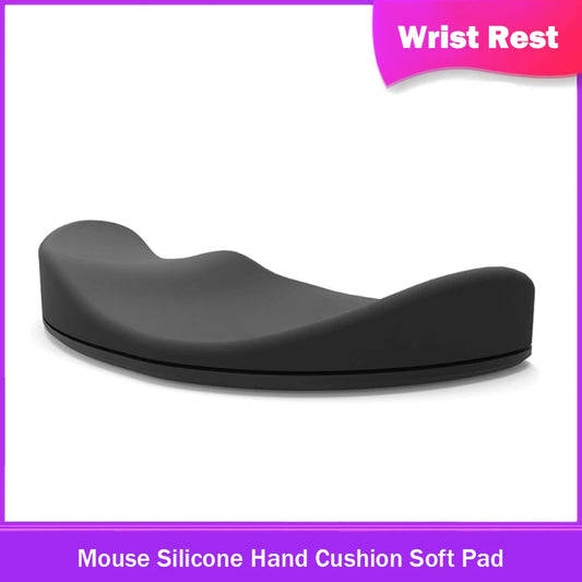 Reposamuñecas para ratón con almohadilla de silicona, reposamanos suave, soporte para muñecas, para negocios, oficina, ordenador, juegos, reposabrazos duradero. 
