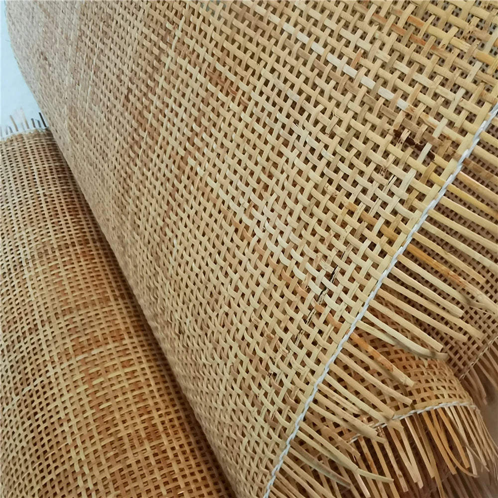 Rattan real natural do rolo da correia da cana de 60cm x 1-3 medidores para material da mobília da tabela da cadeira