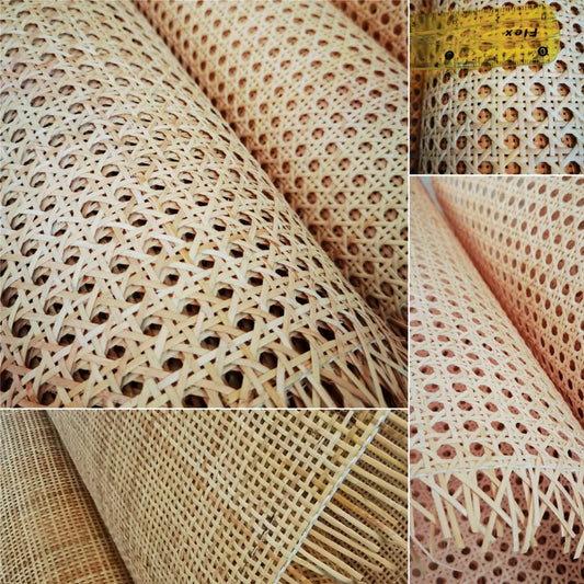 Rattan real natural do rolo da correia da cana de 60cm x 1-3 medidores para material da mobília da tabela da cadeira