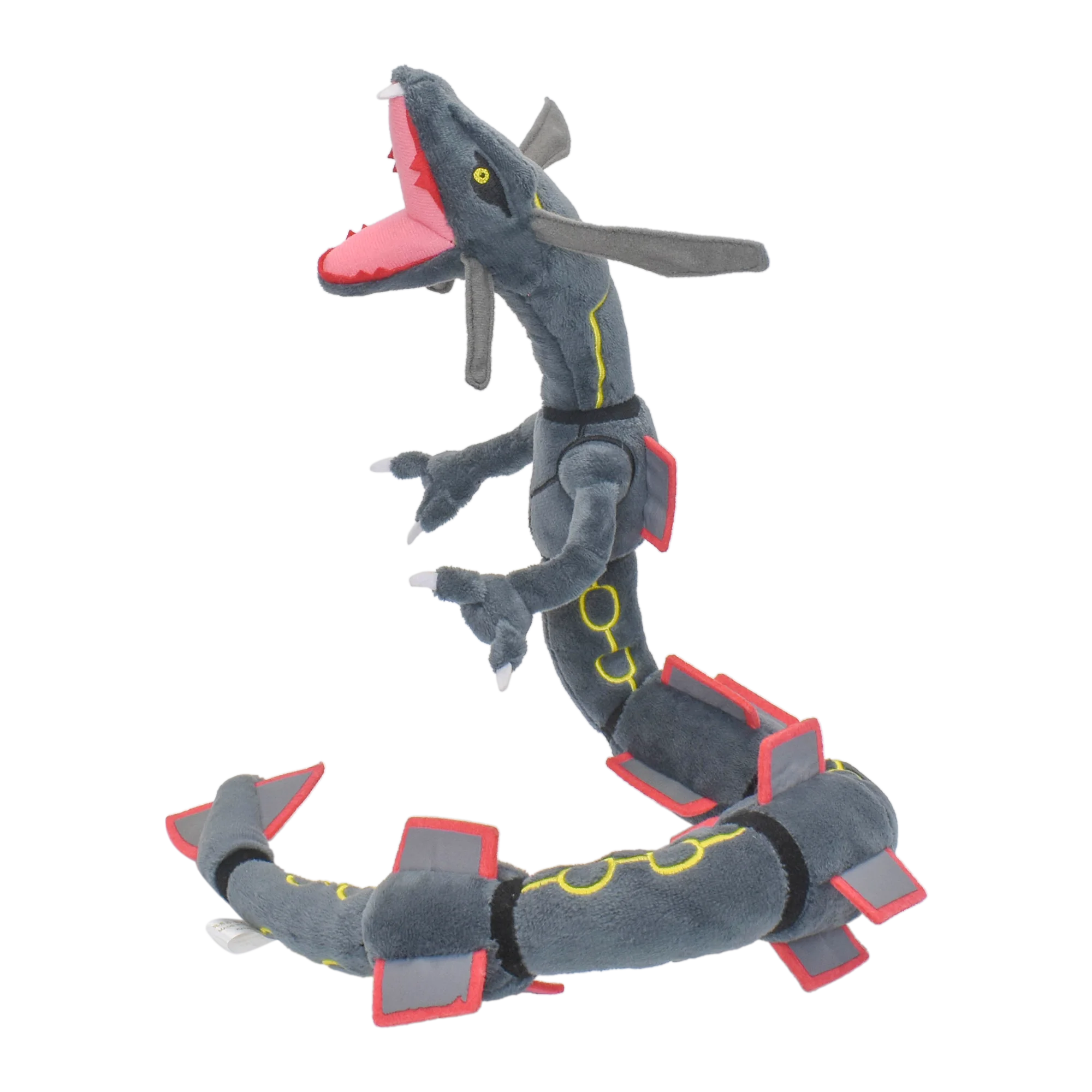 Shiny Rayquaza Plush Toys Stuffed Animal Game, Soft Plushies, Cute Cartoon Character, Black, 12", Collectible Gift 