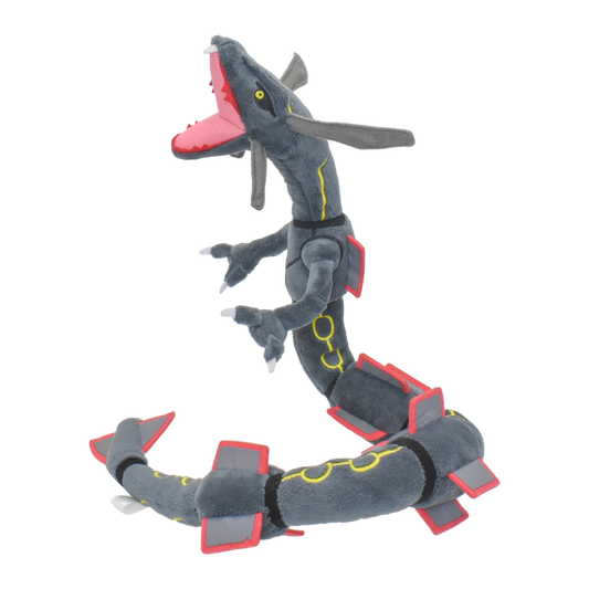 Rayquaza Brilhante Brinquedos De Pelúcia Jogo De Animais De Pelúcia, Peluches macios, Caráter Bonito Dos Desenhos Animados, Preto, 12 ", Presente Colecionável