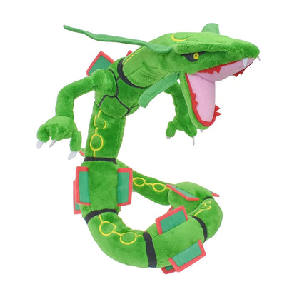 Rayquaza Dragon Plush Toys para Crianças, Anime Recheado Macio, Algodão Verde, Presente Colecionável, 30"