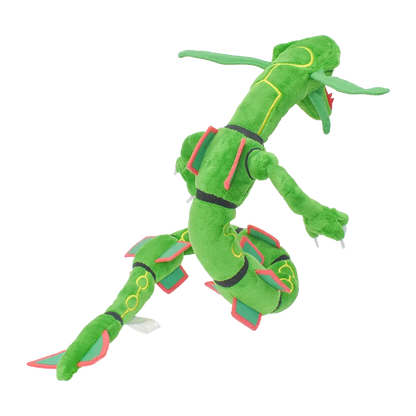 Rayquaza Dragon Plush Toys para Crianças, Anime Recheado Macio, Algodão Verde, Presente Colecionável, 30"