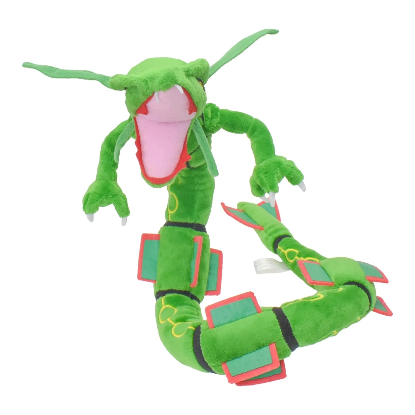 Rayquaza Dragon Plush Toys para Crianças, Anime Recheado Macio, Algodão Verde, Presente Colecionável, 30"