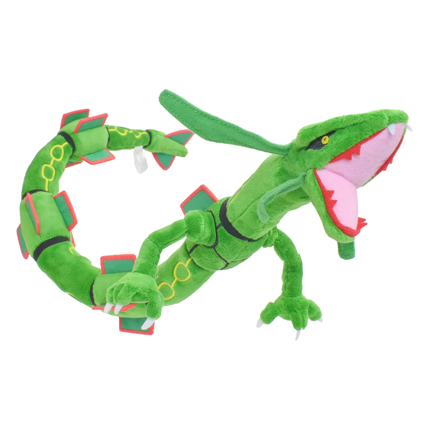 Rayquaza Dragon Plush Toys para Crianças, Anime Recheado Macio, Algodão Verde, Presente Colecionável, 30"