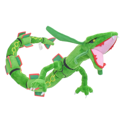 Rayquaza Dragon Plush Toys para Crianças, Anime Recheado Macio, Algodão Verde, Presente Colecionável, 30"