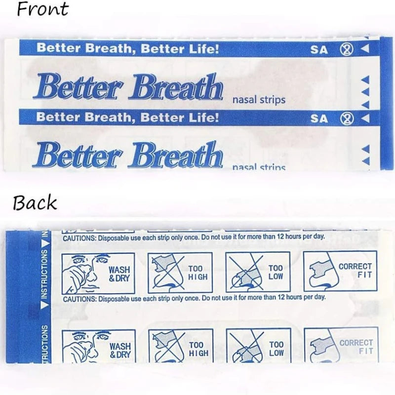 Respirar tiras nasais, caminho certo, parar de ronco, anti-ronco mais fácil, melhor respirar, cuidados de saúde, dormir bem, 20 pcs, 50 pcs, 100pcs