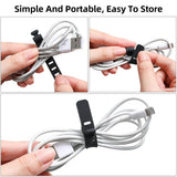 Reutilizável Cable Organizer, fone de ouvido Clip, Carregador Cord Management, 3 Hole Linha Titular Armazenamento, Bobbin Winder Correias, 5pcs