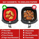 Reusable Silicone Airfryer Pan Liner, Air Fryers Accessories, Oven Baking Tray, Pizza, Fried Chicken Basket, 1Pc 