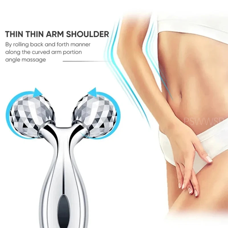 Y Shape Facial Roller for Face Lifting, 3D Massage, 360 Rotation, Full Body Massage, Relaxation, Beauty, Health 