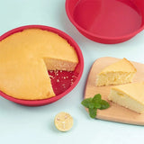 Round Cake Pans Moldes De Silicone, 4, 6, 8 Polegada, Camada De Cozimento, Queijo, Chiffon, Arco-íris