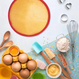 Round Cake Pans Moldes De Silicone, 4, 6, 8 Polegada, Camada De Cozimento, Queijo, Chiffon, Arco-íris