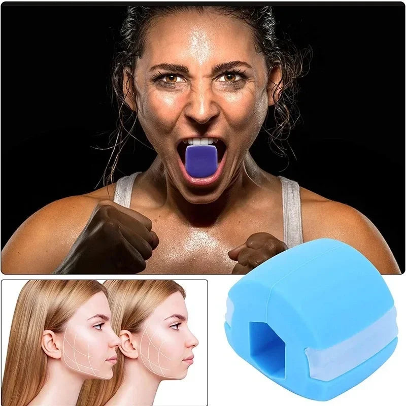 Sílica Gel Jaw Exerciser, Toner Facial, Reduzir o Chin Duplo, Relax Ball, Gym Fitness Training, Jaw Simulator