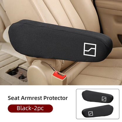 Car Seat Armrest Protector Cover Fabric Elbow Support Case Accessories For Zeekr X 001 009 2022 2023 2024 EV 2021-2023 Krypton