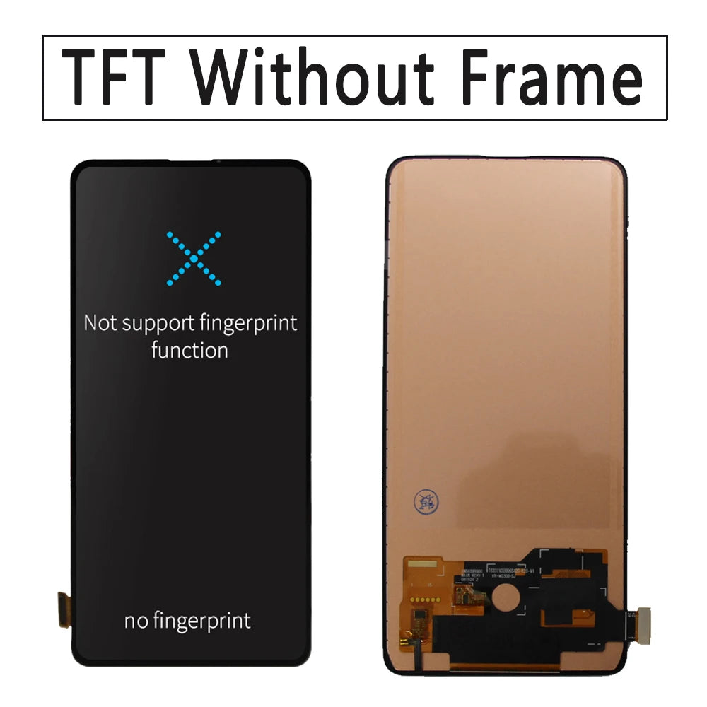 6.53" AMOLED For Xiaomi MI 9T Pro/MI 9T LCD Display Touch Screen Digitizer Assembly With Frame for Xiaomi Redmi K20 Pro /K20 LCD