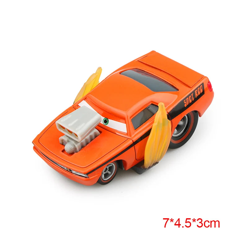 Disney Pixar Cars 3 2 Metal Diecast Car Toy Lightning McQueen Queen of England Fritter Miss For Kids Boy Birthday Toy Car Gifts