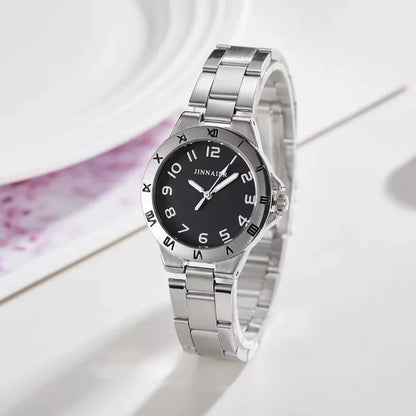 Nuevos relojes de acero inoxidable para niños y niñas, relojes de cuarzo para estudiantes y adultos, regalo de cumpleaños, relojes Montres Kol Kaati 