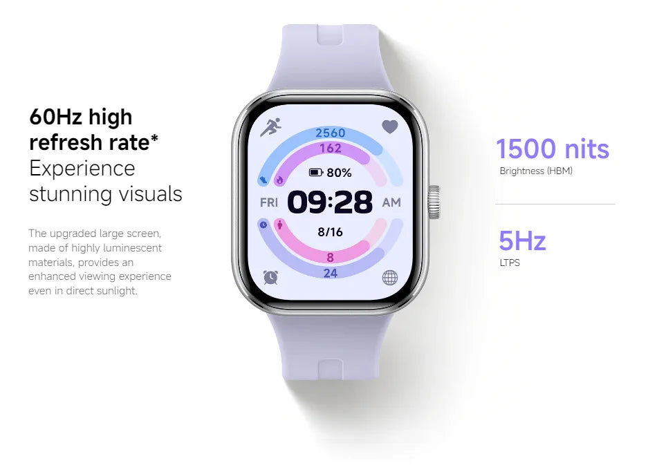 Global Version Xiaomi Redmi Watch 5 2.07 "60Hz AMOLED Screen Built-in GNSS Bluetooth Call 150 + Sports Modes 24 Days Battery Life
