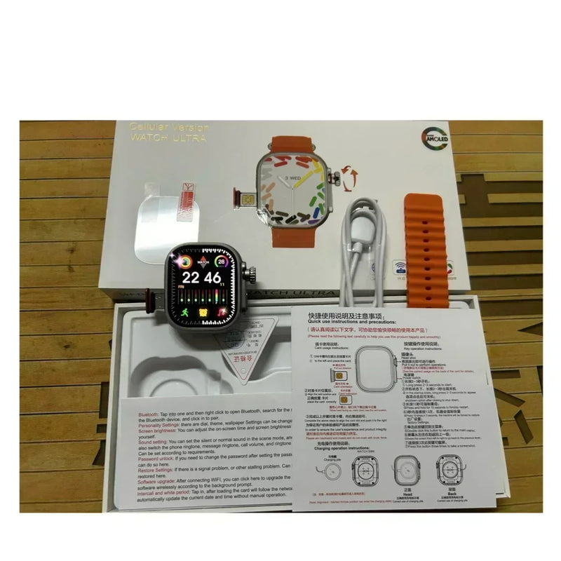 CDS9 5G Smartwatch: Android Smartwatch | 2.2" AMOLED HD | 180° Rotating Camera | 4G & GPS