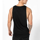 Camisetas sin mangas de algodón para hombre, Camiseta deportiva transpirable de Color sólido para culturismo y Fitness, camisetas holgadas para entrenamiento muscular