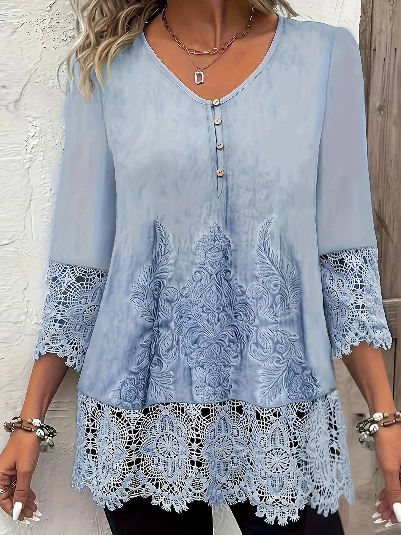 Camiseta elegante informal de talla grande para mujer, camiseta holgada de moda para mujer, camiseta de manga larga con temperamento para vacaciones y fin de semana 