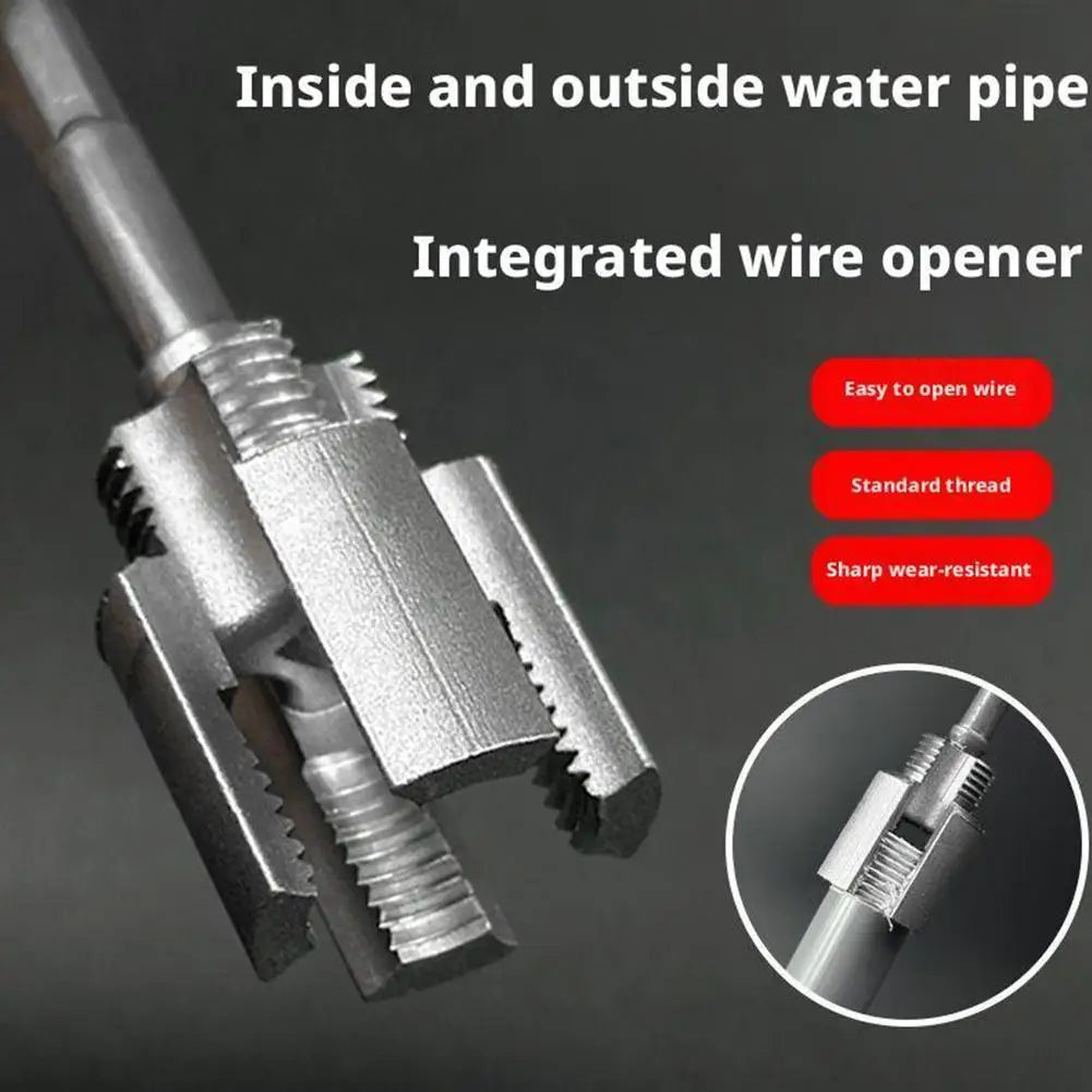 DN15 DN20 Pipe Threading Tool Hex Shank Die Internal External Threads 1/2&3/4 Water Pipes PPR PVC MPP Manganese Steel Detachable