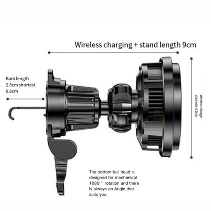 New X82 Cell Phone Radiator Semiconductor Cooling Wireless Charging Electromagnetic Suction Car Bracket Cooling Device